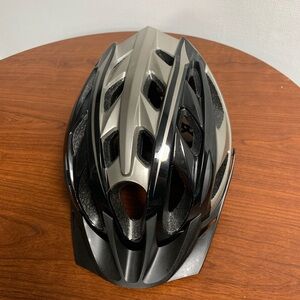 Black and Silver Bike Helmet